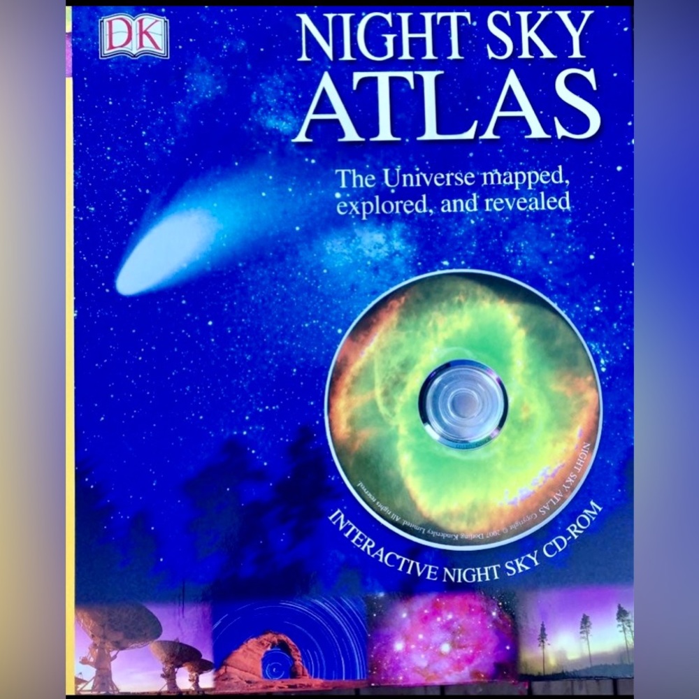 NEW The Night Sky Atlas with Interactive Night Sky CD-ROM